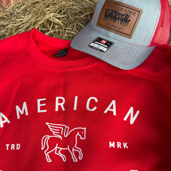 American Cowgirl Sweatshirt | Cozy Western - Inspired Fleece Pullover - The Stenciled Barn