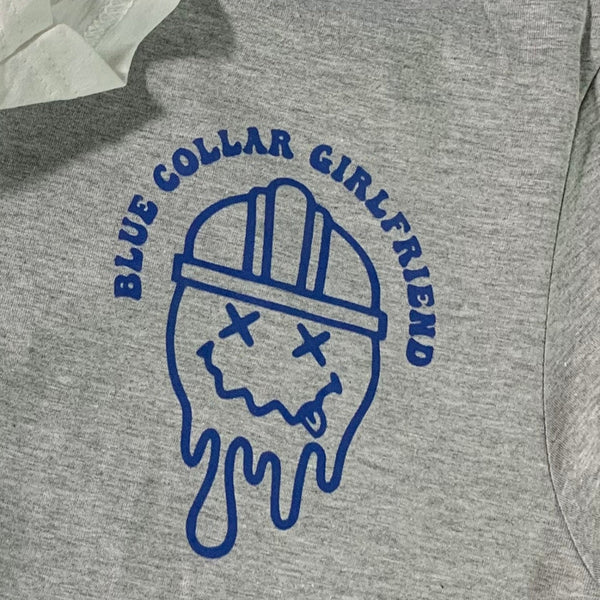 Somebody’s Spoiled Blue Collar Girlfriend Shirt | Trendy Women’s Tradesmen Tee - The Stenciled Barn