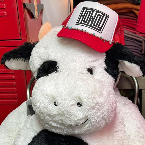 Howdy Trucker Hat | Country Western Style Retro Otto Cap | Adjustable Snapback - The Stenciled Barn