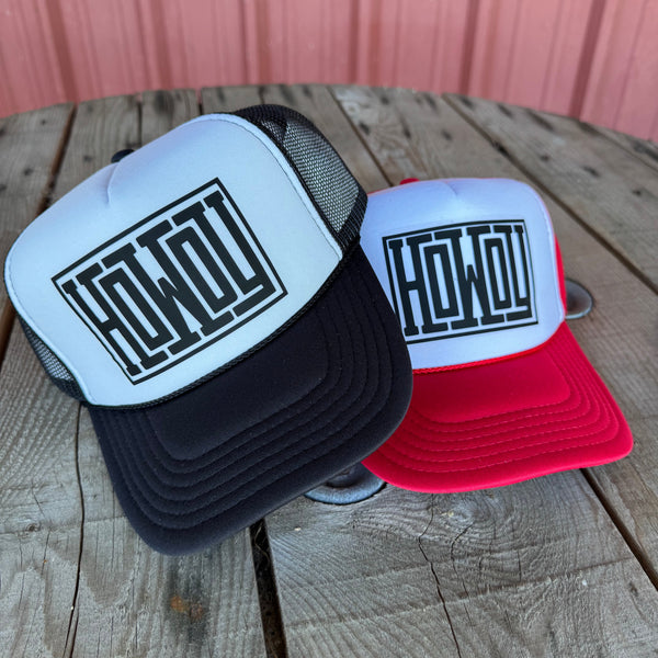 Howdy Trucker Hat | Country Western Style Retro Otto Cap | Adjustable Snapback - The Stenciled Barn