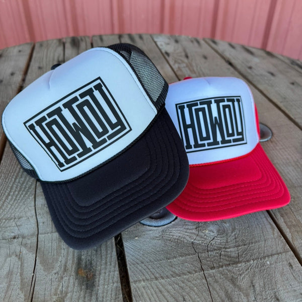 Howdy Trucker Hat | Country Western Style Retro Otto Cap | Adjustable Snapback - The Stenciled Barn