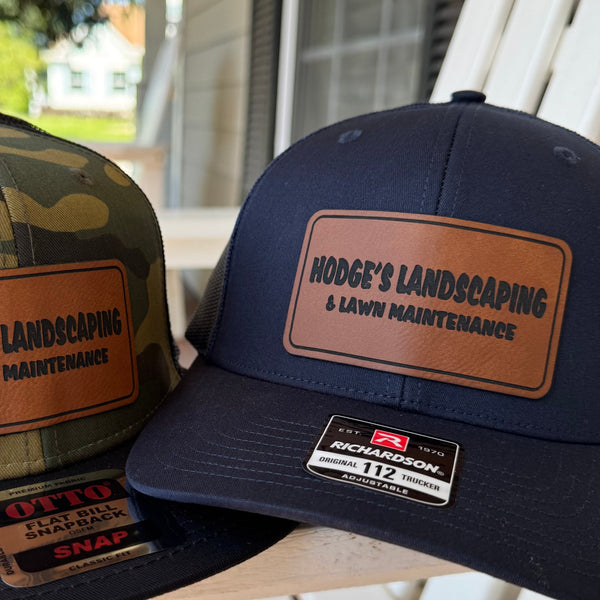 Custom Patch Hat | Logo Branded Adjustable Men's Fashion Cap - The Stenciled Barn