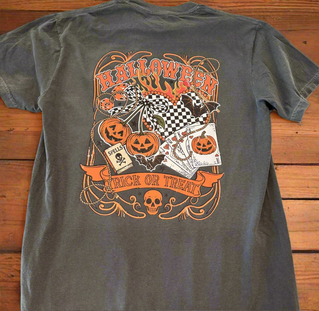 Witchy Games Halloween Comfort Colors Tee | Pepper - The Stenciled Barn