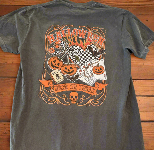 Witchy Games Halloween Comfort Colors Tee | Pepper - The Stenciled Barn