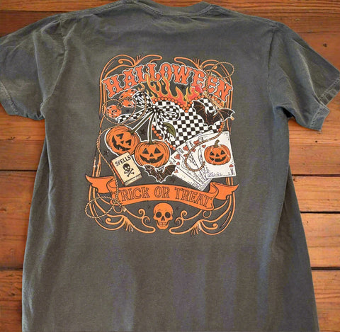 Witchy Games Halloween Comfort Colors Tee | Pepper - The Stenciled Barn