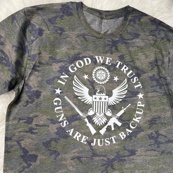 We The People USA Flag T-Shirt | Patriotic Camo Graphic Tee for Men - The Stenciled Barn