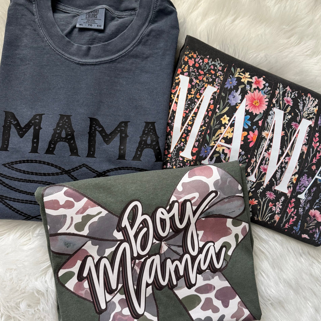 Western Mama Graphic Tee | Comfort Colors Unisex Fit | 100% Ringspun Cotton - The Stenciled Barn