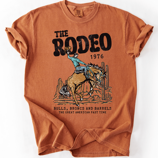 Western Rodeo Graphic Tee | Comfort Colors Yam - The Stenciled Barn