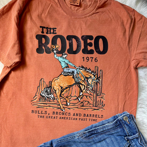 Western Rodeo Graphic Tee | Comfort Colors Yam - The Stenciled Barn