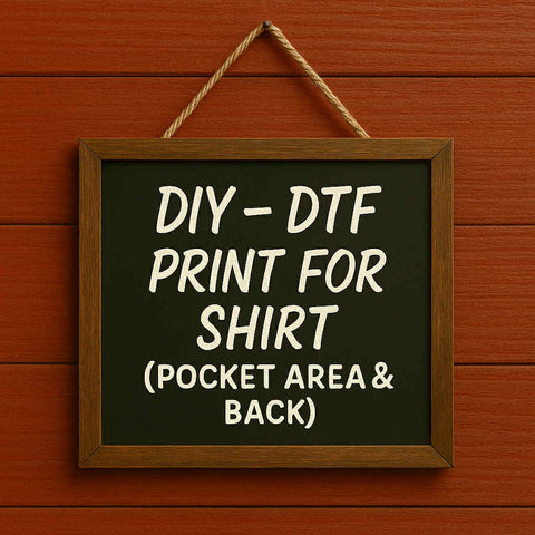 Custom DIY DTF Transfer – Back + Front Pocket Print | For Crafters & Tee Makers - The Stenciled Barn