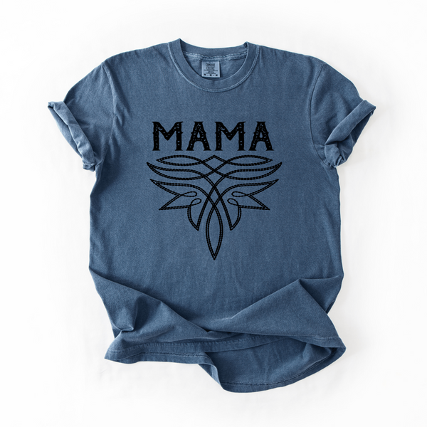 Western Mama Graphic Tee | Comfort Colors Unisex Fit | 100% Ringspun Cotton - The Stenciled Barn