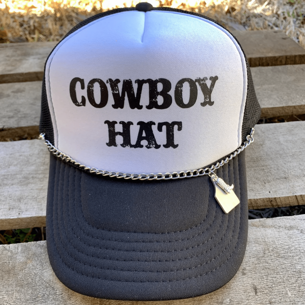 Western Trucker Hat Chain Accessory | Detachable Country Bling for Cowgirl Hats - The Stenciled Barn