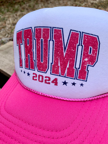 Pink Trump Trucker Hat