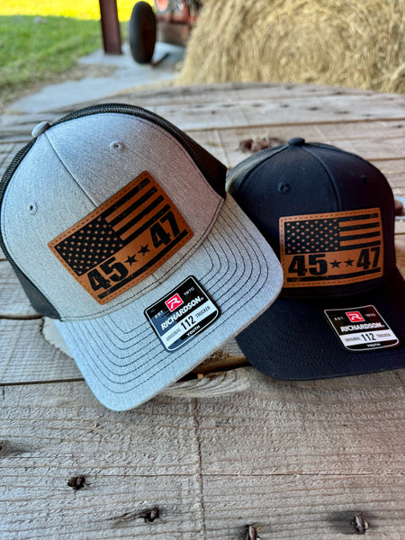 45/47 American Flag Hat | Maga Adult or Youth Richardson 112 or 112Y