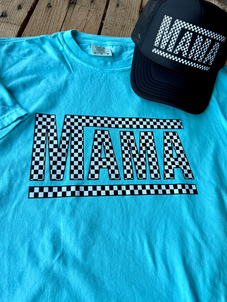 Checkered Mama Hat