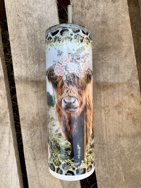 Boho Cowgirl Tumbler | Western Inspired Cup | Stainless Steel 20oz
