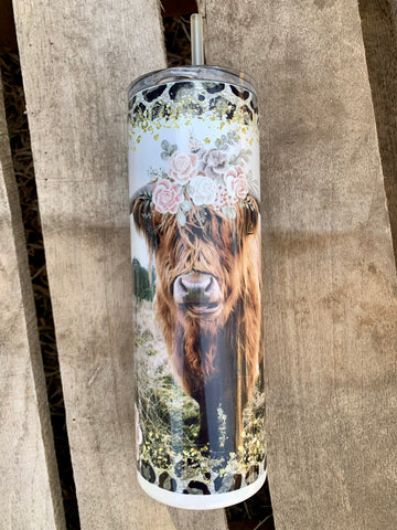 Boho Cowgirl Tumbler | Western Inspired Cup | Stainless Steel 20oz