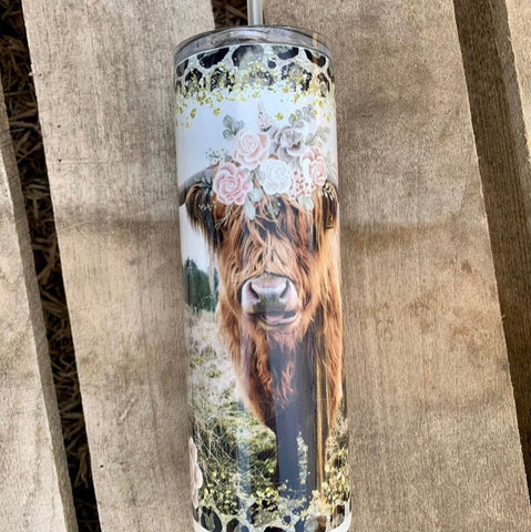 Boho Cowgirl Tumbler | Western - Inspired 20oz Stainless Steel Drinkware - The Stenciled Barn
