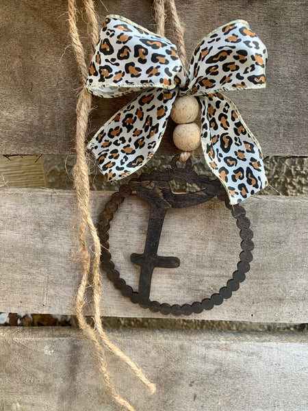 Car Charm Letter | Rear View Hanging Personalized Decor