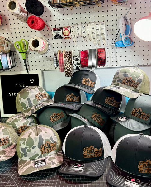 Custom Patch Hat | Logo Branded Fashion Custom Engraved Design Leather 