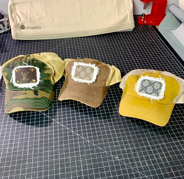 Designer Inspired Hat Recycled Material
