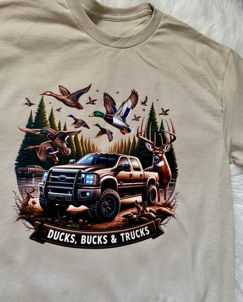 Ducks, Bucks & Trucks Hunting Graphic Tee | Southern Guy Fashion