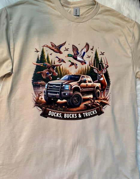 Ducks, Bucks & Trucks Hunting Graphic Tee | Southern Guy Fashion