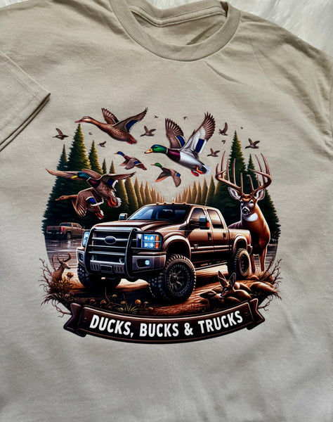 Ducks, Bucks & Trucks Hunting Graphic Tee | Southern Guy Fashion