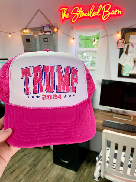 Pink Trump Trucker Hat