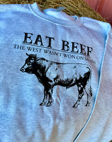 Eat Beef Sweatshirt | Winter Fleece Lined Top