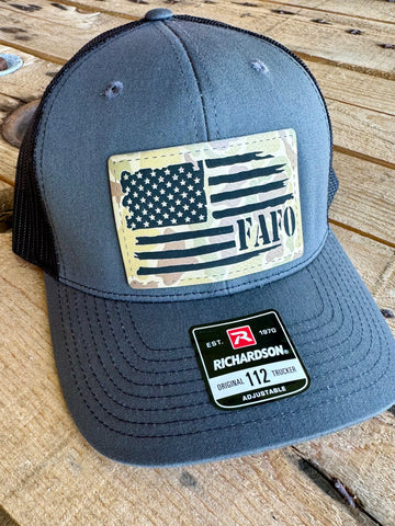 FAFO Trucker Hat | Richardson 112 Second Amendment Cap for Men