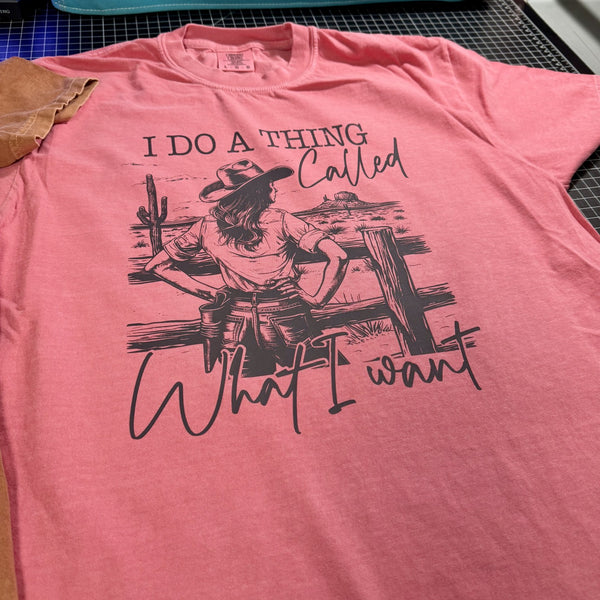 rustic cowgirl graphic shirt watermelon pink comfort colors country outfit tee