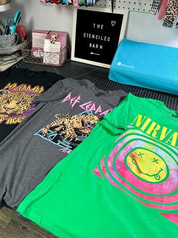 Rock Band Graphic Tee 80's/90's Vibe Unisex Fit Short Sleeves Crew Neck Loose Fit