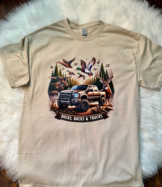 Ducks, Bucks & Trucks Hunting Graphic Tee | Southern Guy Fashion