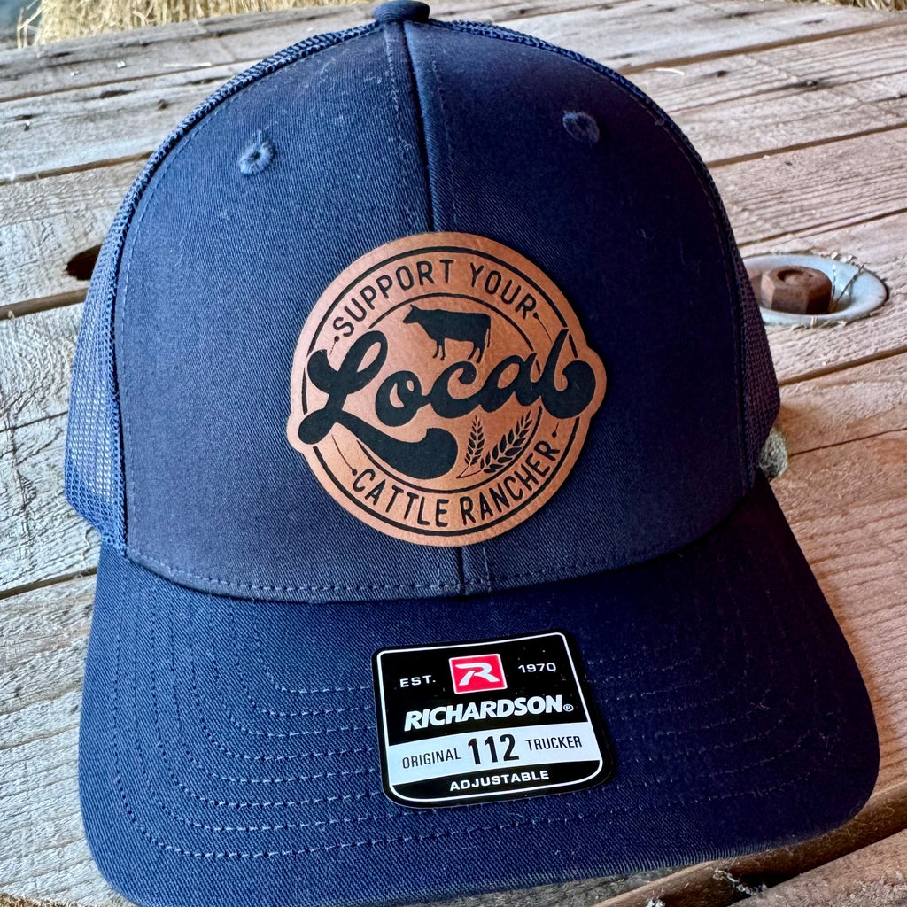 Support Local Cattle Ranchers Hat | Richardson 112 Trucker Cap for Farmers & Ranch Hands - The Stenciled Barn