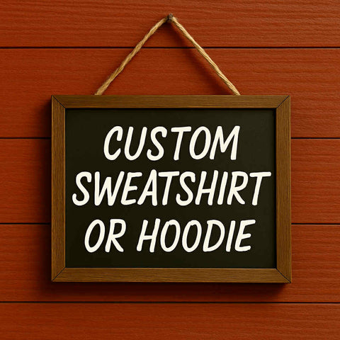 Custom Sweatshirt or Hoodie – Gildan | Your Color, Your Design - The Stenciled Barn