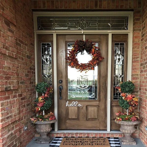 Hello Door Decal | Farmhouse Welcome Style Porch Decor