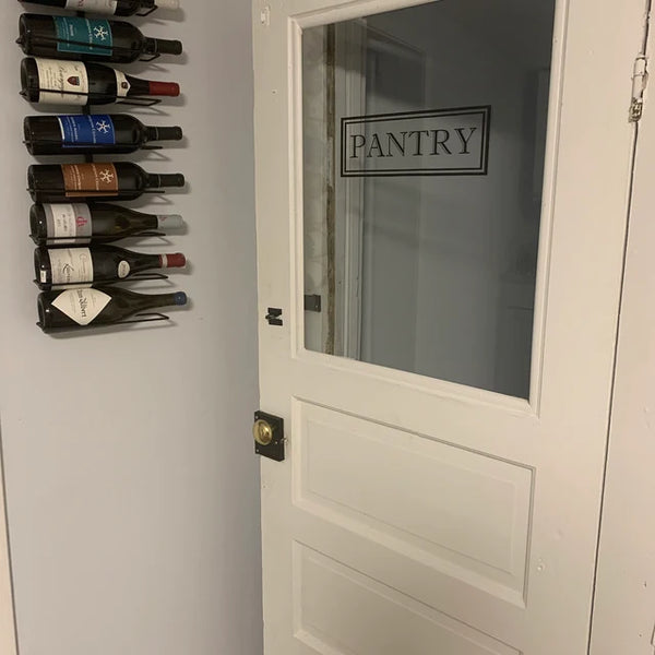 Pantry Door Decal | Farmhouse Style Vinyl Lettering for Glass